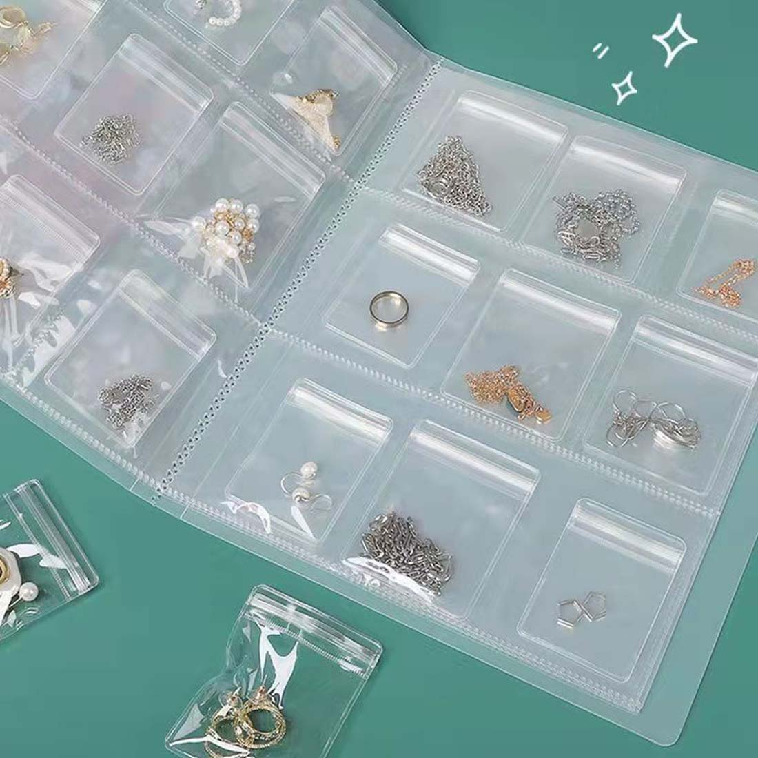 Transparent Jewelry Organizer™ | 50 Extra zipzakjes