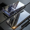 Magnetisch dubbelzijdig telefoonhoesje van gehard glas voor Samsung