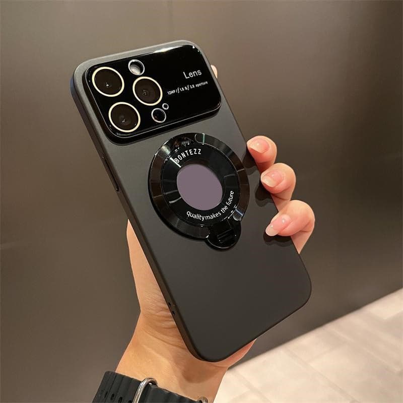 Magnetisch telefoonhoesje met volledige bescherming en standaard voor iPhone