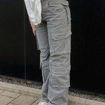 Women's Grey Cargo Pants